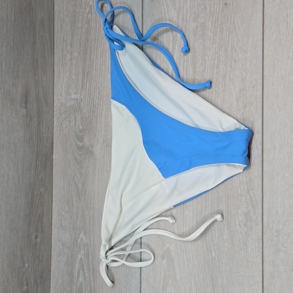 NWOT L Space Women Dani  Colorblock Side Ties Swim bottom sz L - Picture 2 of 7